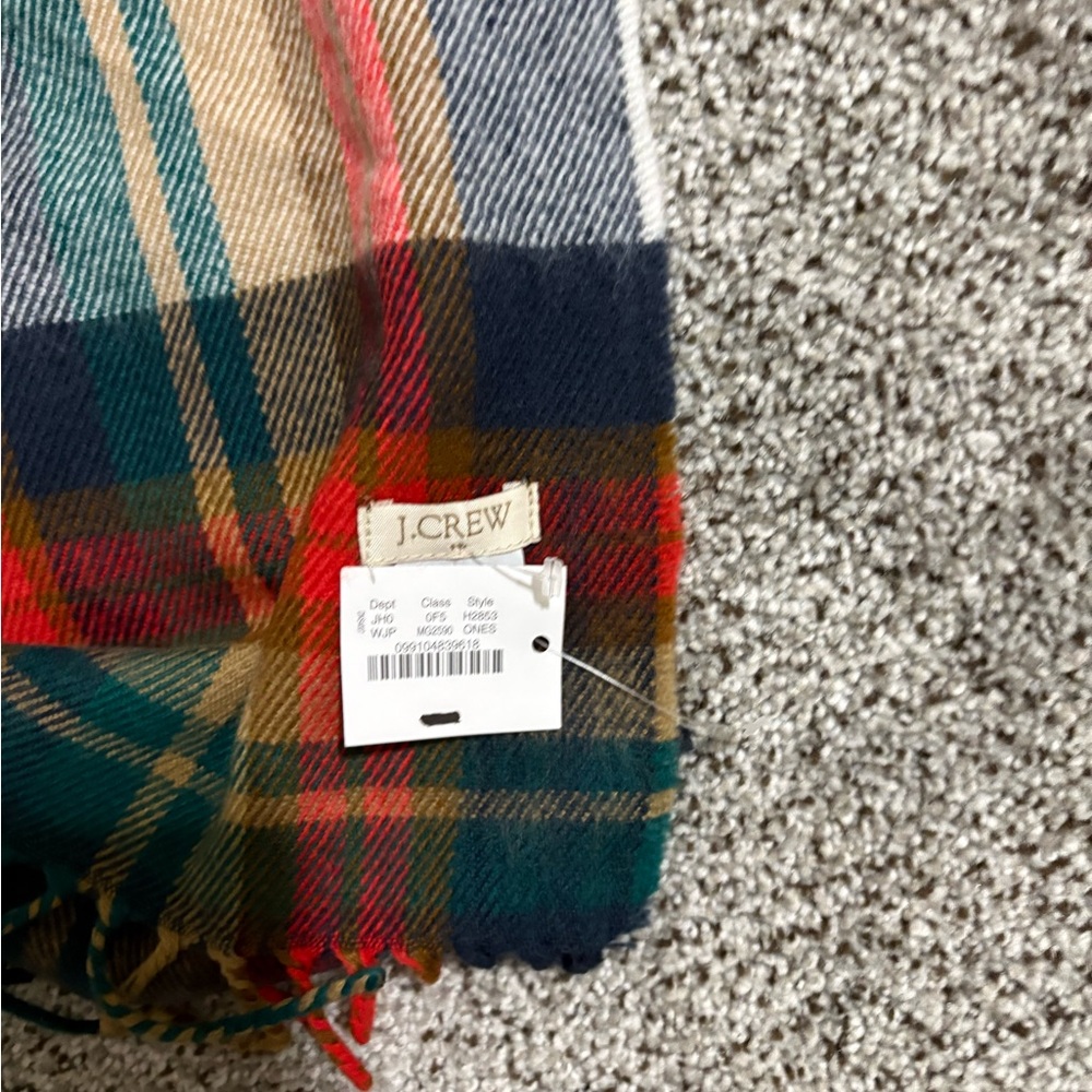 J. Crew Multicolor Plaid Scarf - Picture 2 of 13